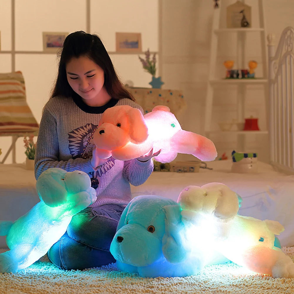 Soft Toy Puppies Bright Creative Night Light Puppy Soft Toy Cute Puppy Gift Christmas