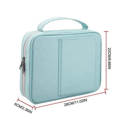 Large Bible Cover Case Carry Bag Waterproof Storage Bag Multiple Pockets with Handle to Hold Pen.   Comes in several colors & has book stand