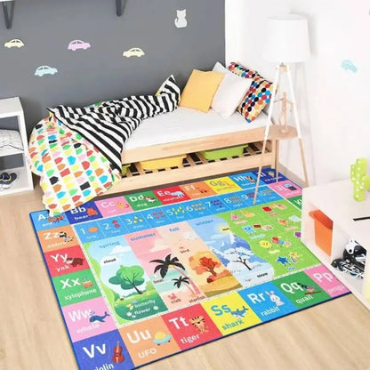 Kids Play Rug Educational & Fun Carpet Gaming Area Rugs for Kids Room Bedroom Playroom,