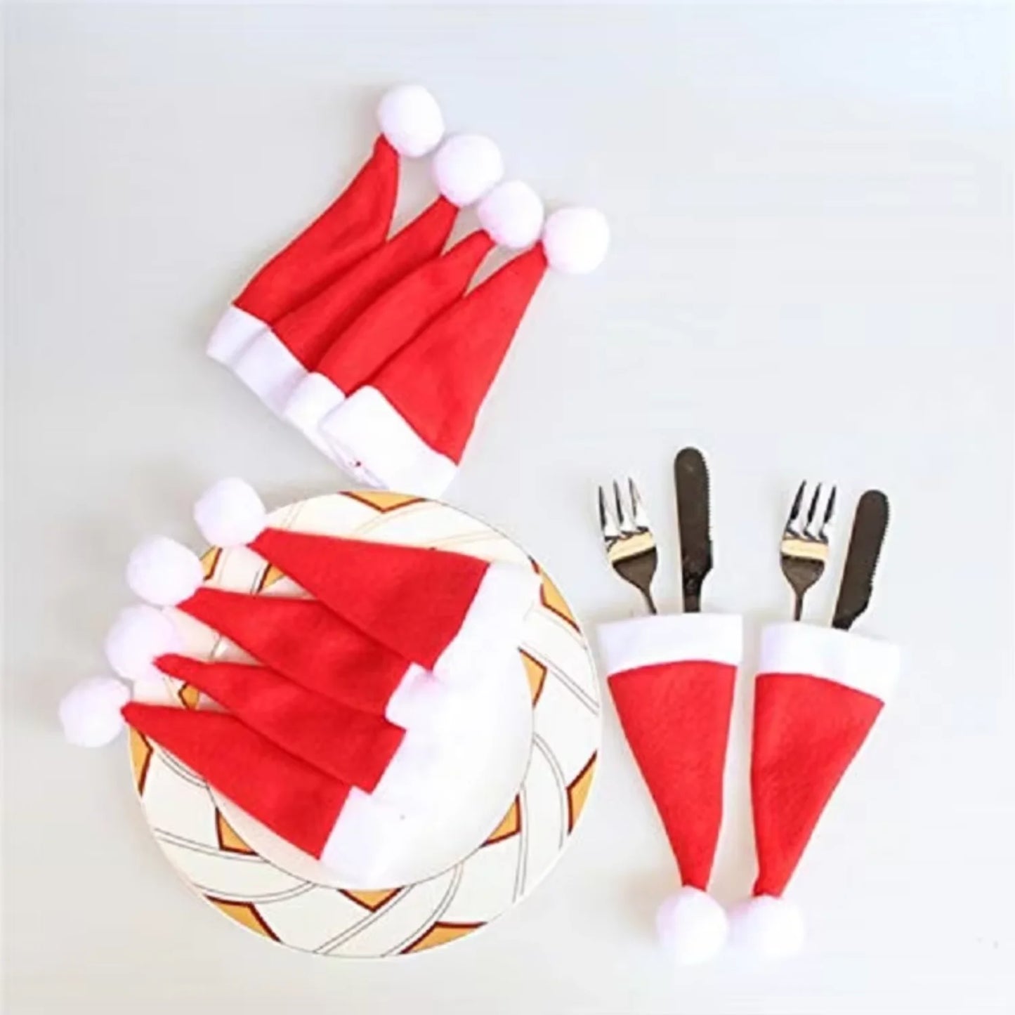 Christmas Hat Tableware Holder