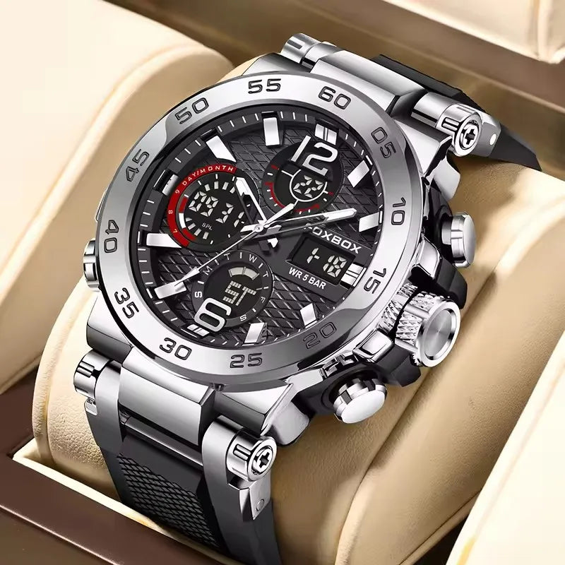 LED Display Men Wristwatches Fashion Luminous Sport Man Watch Waterproof Calendar Quartz Watch